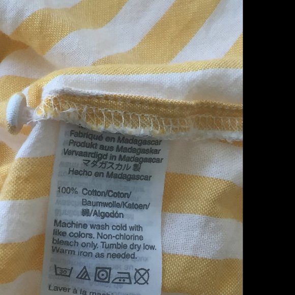 Madewell: Agency Tie-Front Button Top in Pompano - Picture 5 of 5